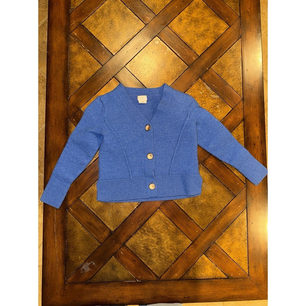 Aspen 100% Extrafine Merino‎ Wool Cropped Cardigan Long Sleeve Size Small